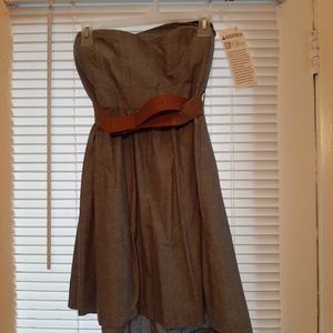 Strapless Jean dress